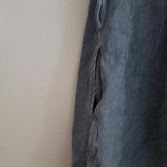 Levi's Blue Stripe Dress Denim Snap Button - Picture 5 of 5